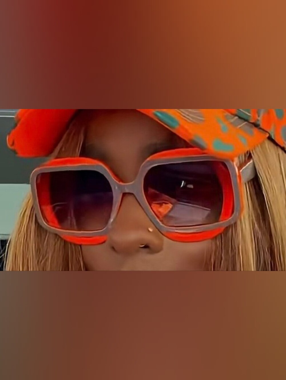 Orange & Gray Women's Sunglasses